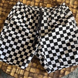Vans Black and White Checkered Men's Shorts